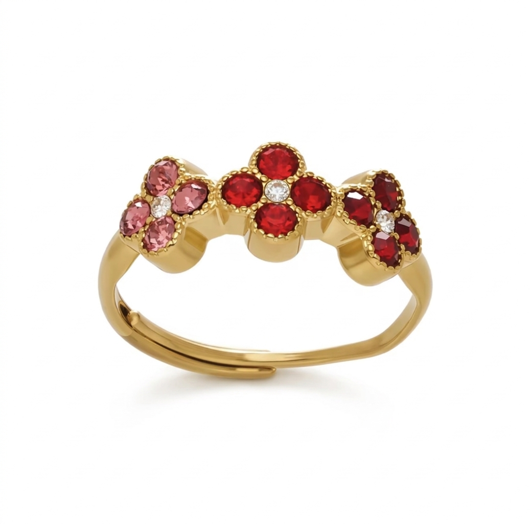 Bague Naely - Rouge